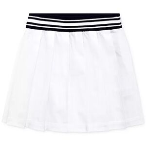 Kyodan Golf Skort White Pleated Elastic Navy Striped Waistband Stretch Small